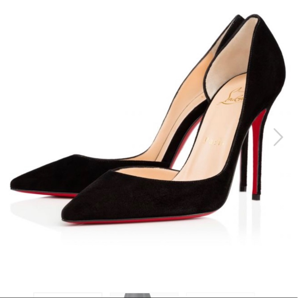 IRIZA- Louboutin, black velour - Picture 7 of 7